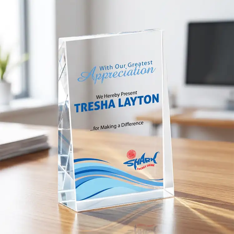 Tweed Optical Crystal Award - Multicolor #4