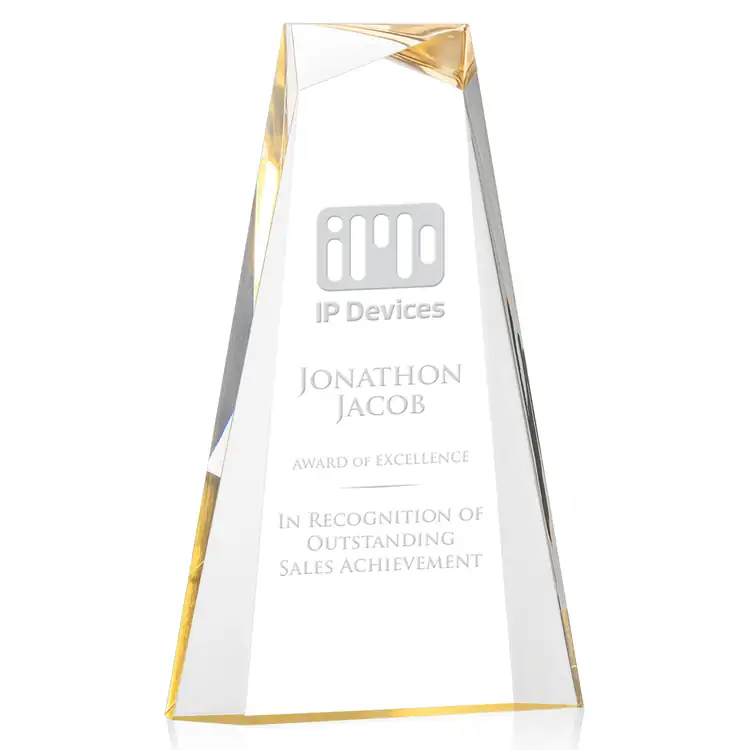 Tyneside Acrylic Award - Tower - Laser Engraving #2