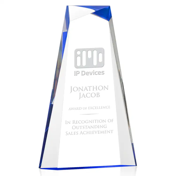 Tyneside Acrylic Award - Tower - Laser Engraving #3