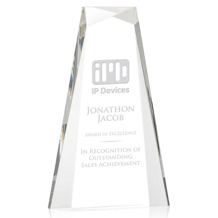 Tyneside Acrylic Award - Tower - Laser Engraving #4