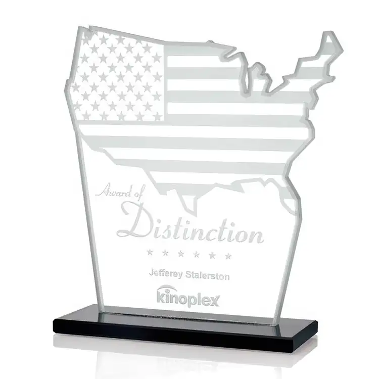 Trophée USA en cristal Starfire