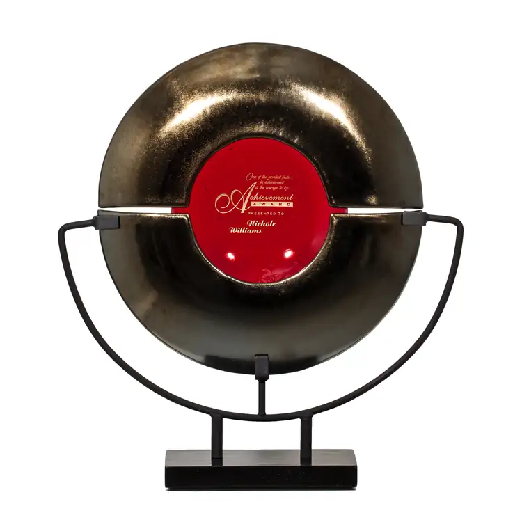 Trophée Unity en verre d’art et métal #4