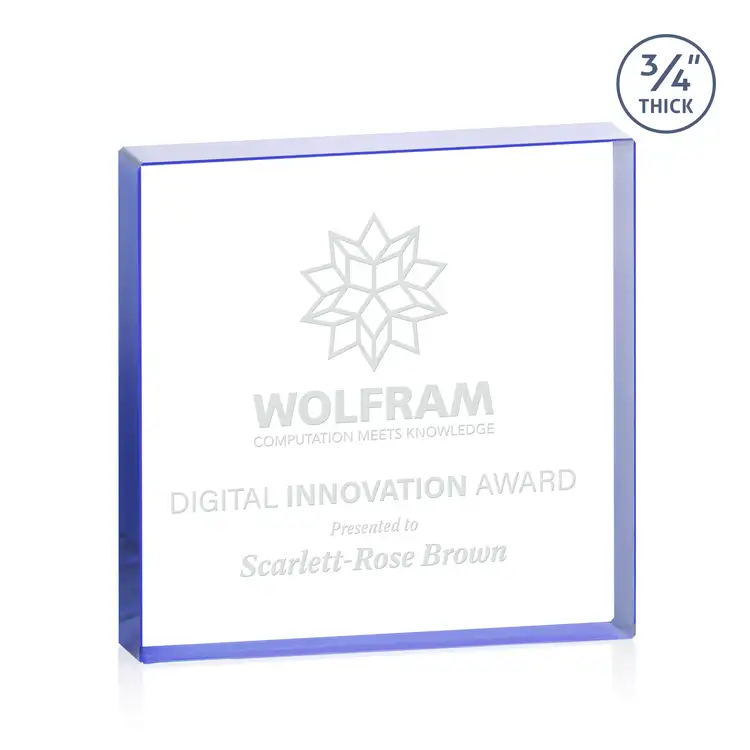 Upton Square Award - Starfire Crystal - Engraved #4