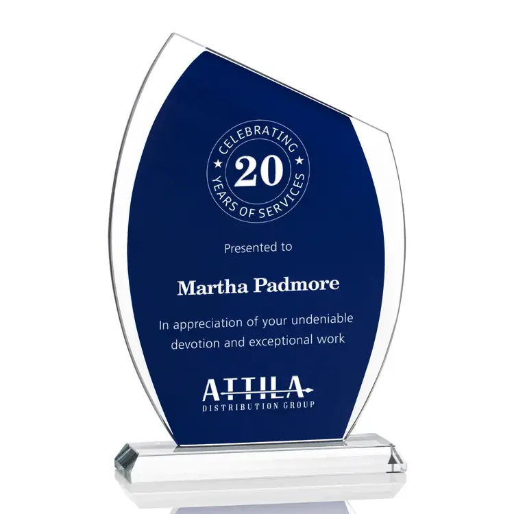 Valentia Starfire Crystal Award - Laser Engraving #2