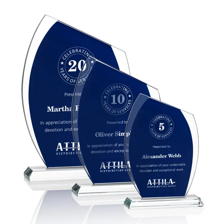 Valentia Starfire Crystal Award - Laser Engraving