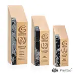Trophée Verde PlastEco en bois et plastique recyclé charbon - Gravure