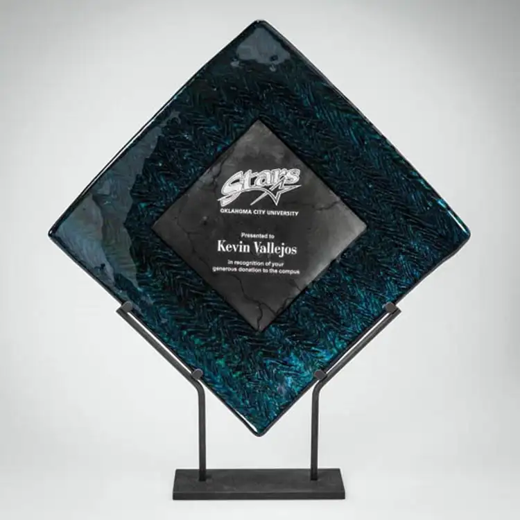 Trophée Vertex en verre d’art #2