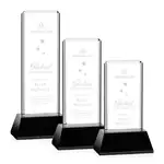 Trophée Vestige sur socle noir en cristal optique
