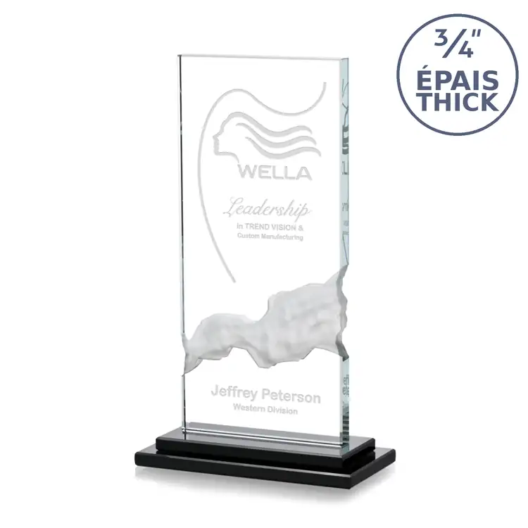 Trophée Viceroy en cristal Starfire à cascade sculptée #3