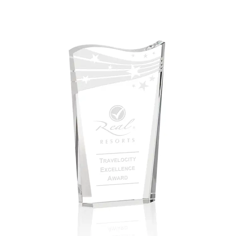Violetta Optical Crystal Award - Deep Etch #2