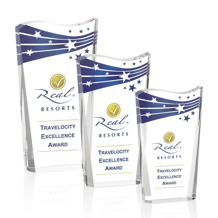 Violetta Optical Crystal Award - Multicolor