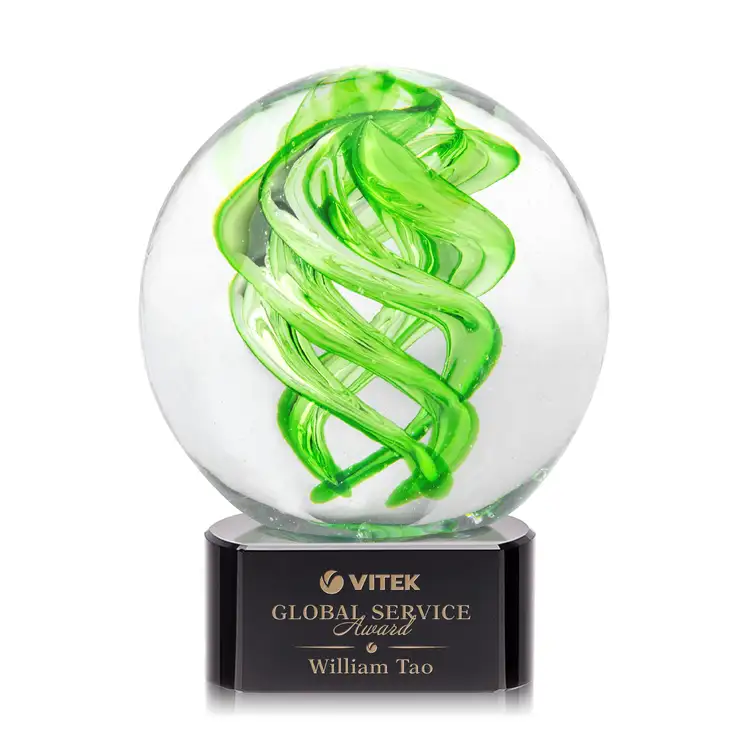 Vortex Award on Paragon Base - Glass - Engraved and Colorfill #3