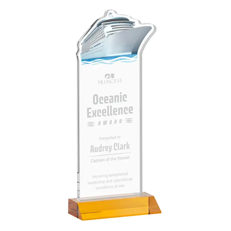 Voyager Award - Starfire Crystal - Engraved #3