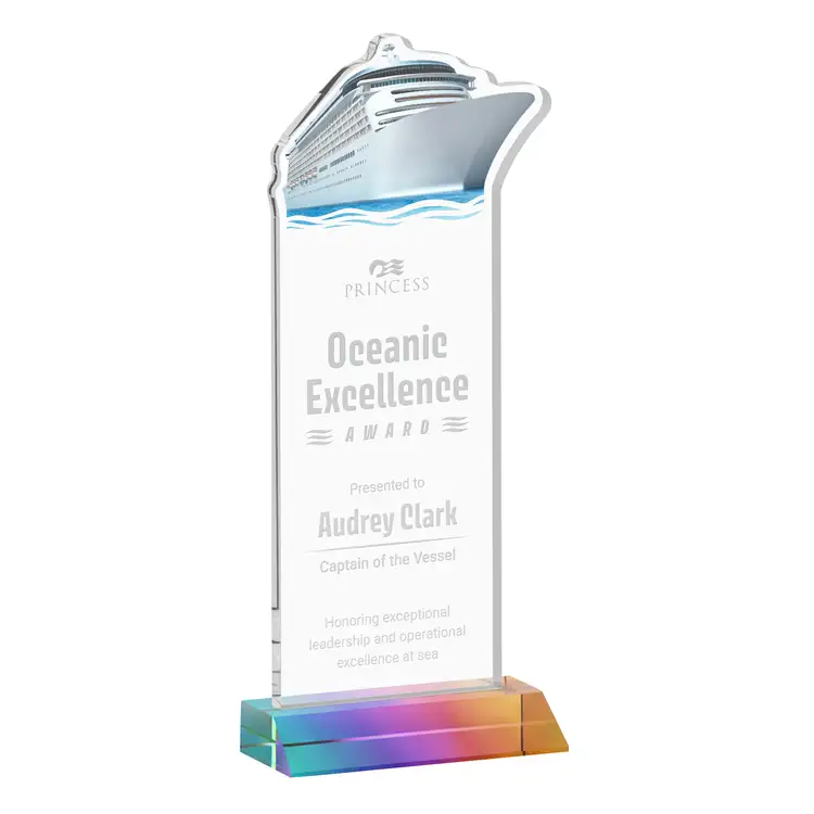 Voyager Award - Starfire Crystal - Engraved #7