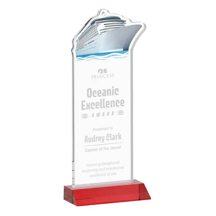 Voyager Award - Starfire Crystal - Engraved #8