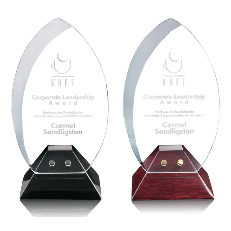 Vulcan Starfire Crystal Award with Pointed Top
