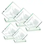 Trophée Wellington en verre jade - Gravure