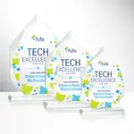 Trophée Weston en cristal Starfire - Multicolore