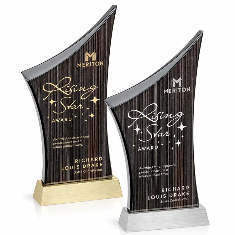 Wilhelm Slatewood Award - Woodgrain Composite - Engraved and Colorfill
