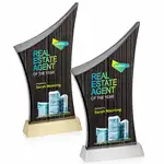 Trophée Wilhelm Slatewood en composite à motif de bois - Multicolore