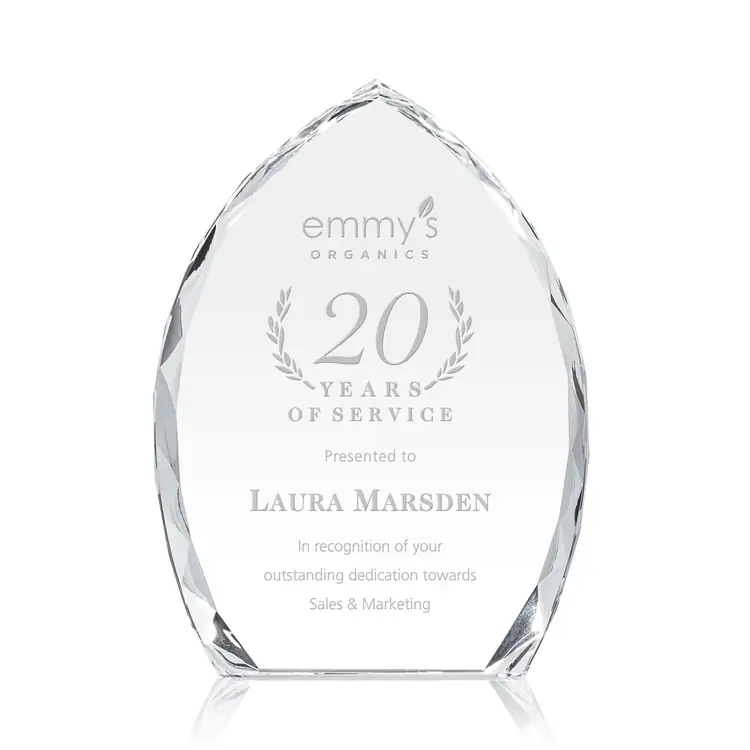 Wilton Optical Crystal Award - Deep Etch #2