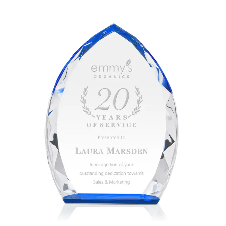 Wilton Optical Crystal Award - Deep Etch #3