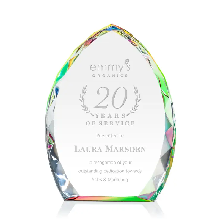 Wilton Optical Crystal Award - Deep Etch #4