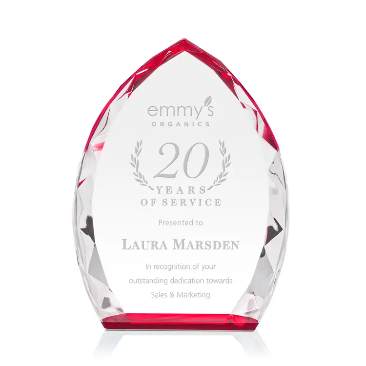 Wilton Optical Crystal Award - Deep Etch #5