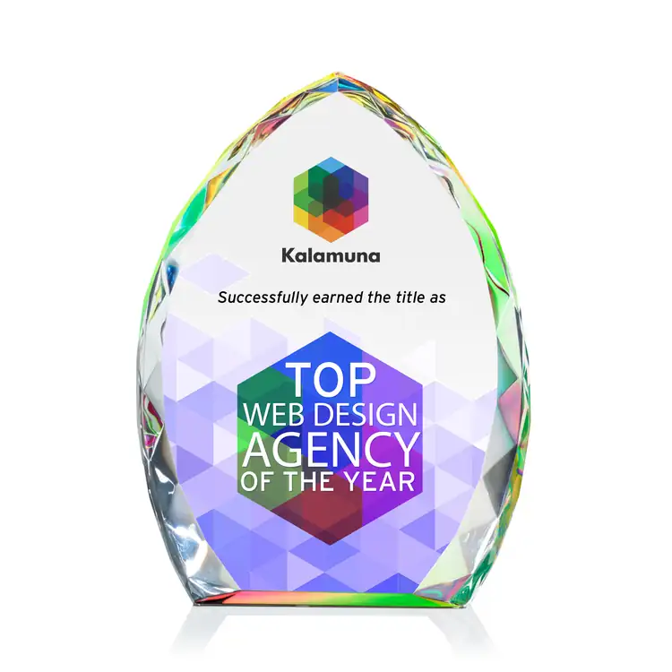 Wilton Optical Crystal Award - Multicolor #4