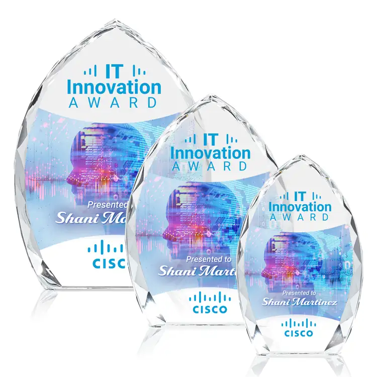 Wilton Optical Crystal Award - Multicolor