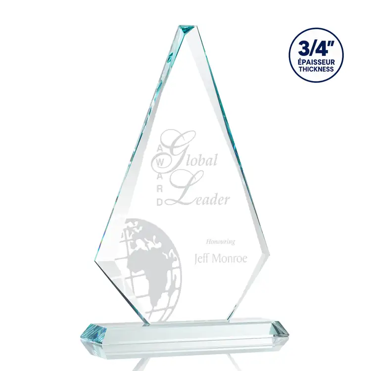 Trophée Windsor en cristal Starfire - Gravure #2