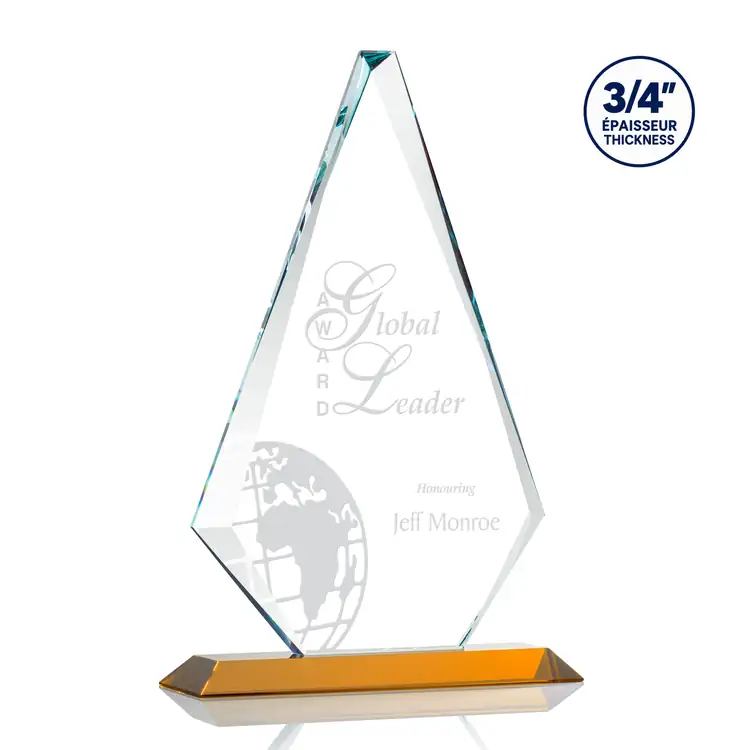 Trophée Windsor en cristal Starfire - Gravure #3
