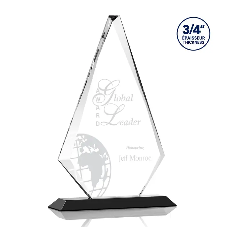 Trophée Windsor en cristal Starfire - Gravure #5