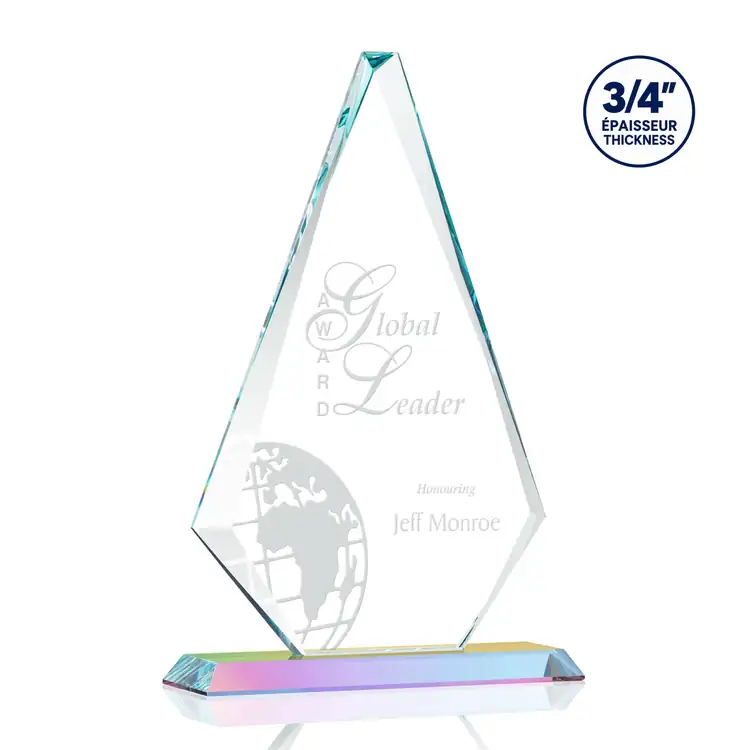 Trophée Windsor en cristal Starfire - Gravure #9