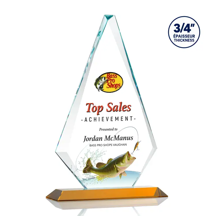 Windsor Starfire Crystal Award - Multicolor #3