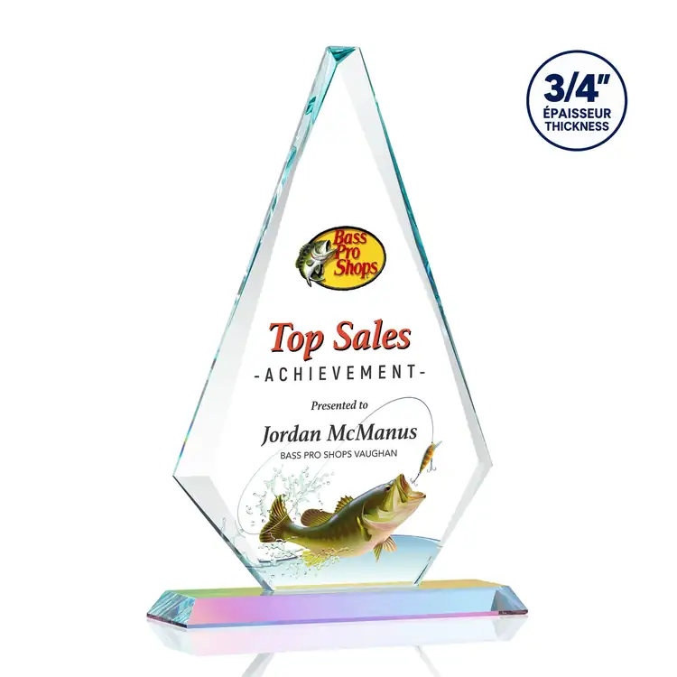Windsor Starfire Crystal Award - Multicolor #9