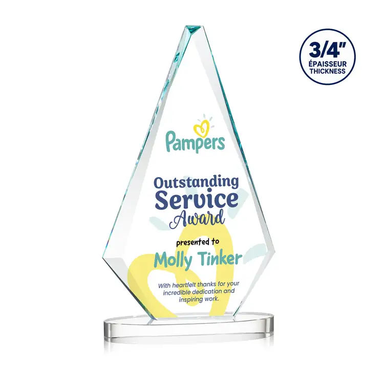 Windsor Starfire Crystal Award on Alberton Base - Multicolor #2