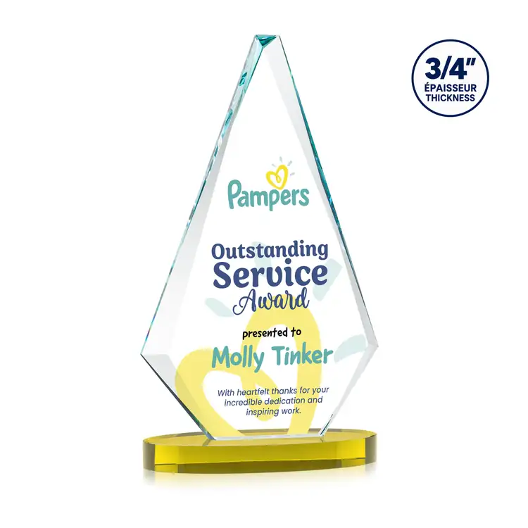 Windsor Starfire Crystal Award on Alberton Base - Multicolor #4