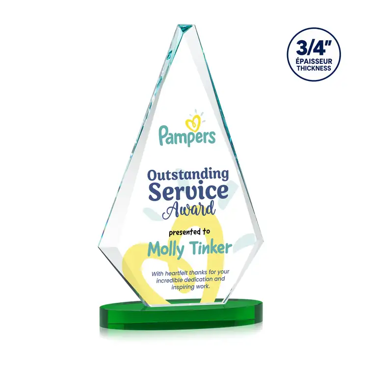 Windsor Starfire Crystal Award on Alberton Base - Multicolor #5