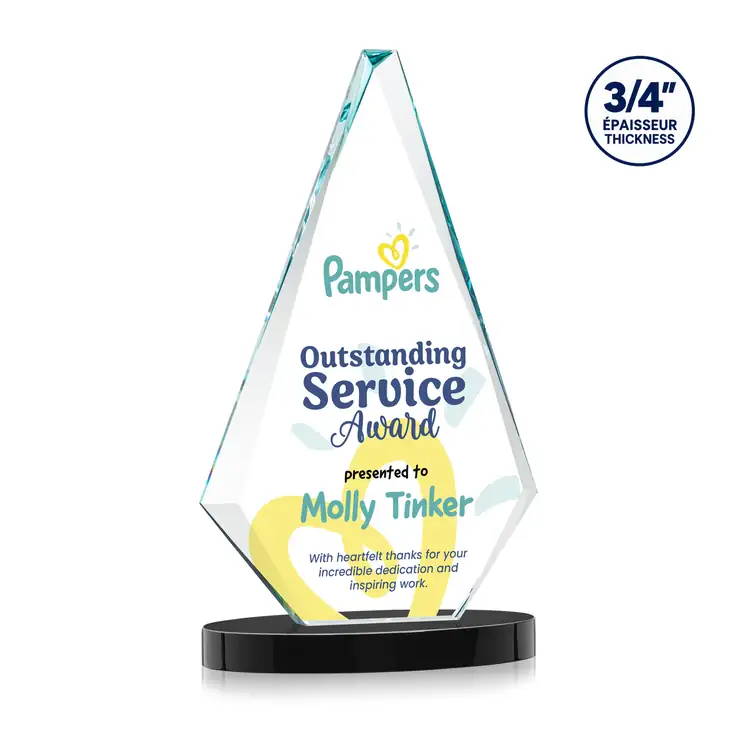Windsor Starfire Crystal Award on Alberton Base - Multicolor #6