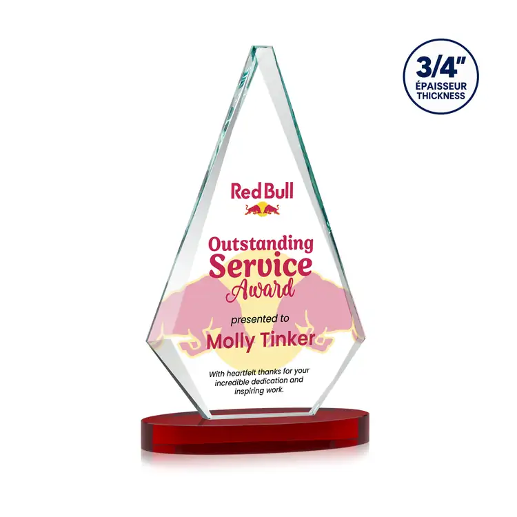 Windsor Starfire Crystal Award on Alberton Base - Multicolor #8