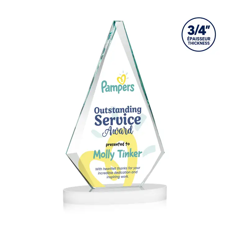 Windsor Starfire Crystal Award on Alberton Base - Multicolor #9