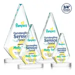 Trophée Windsor en cristal Starfire sur socle Alberton - Multicolore