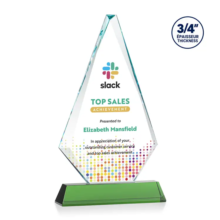 Windsor Starfire Crystal Award on Newhaven Base - Multicolor #4