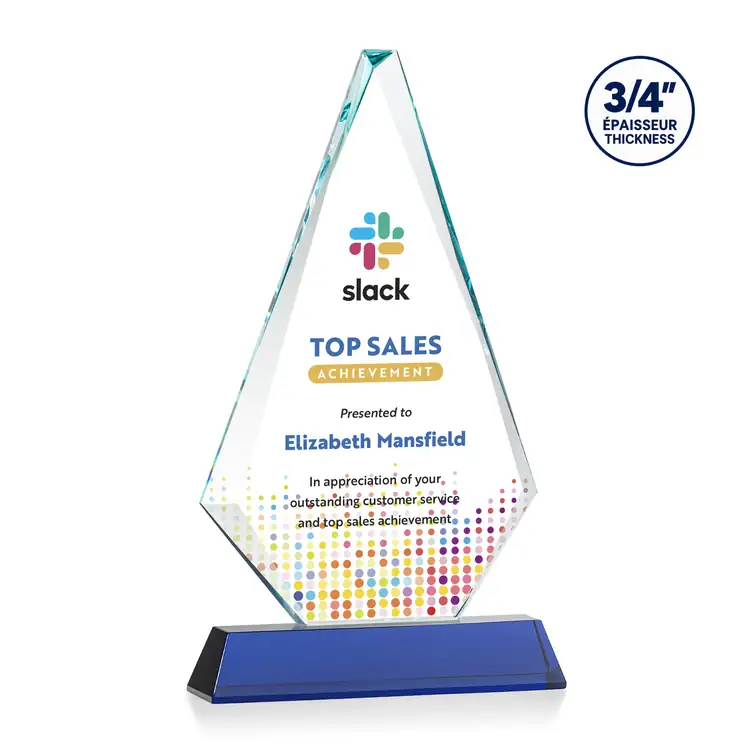 Windsor Starfire Crystal Award on Newhaven Base - Multicolor #6
