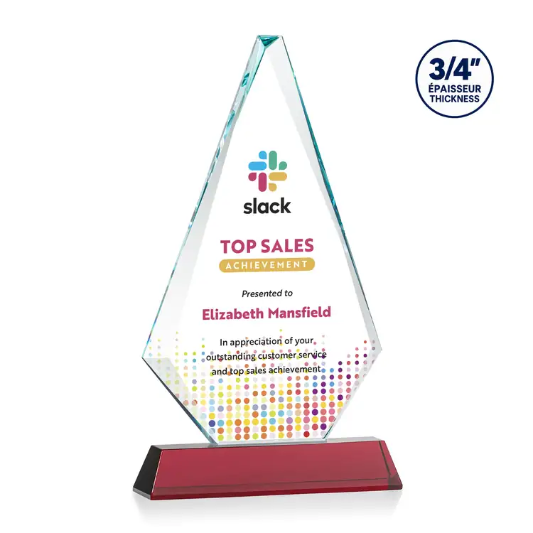 Windsor Starfire Crystal Award on Newhaven Base - Multicolor #7