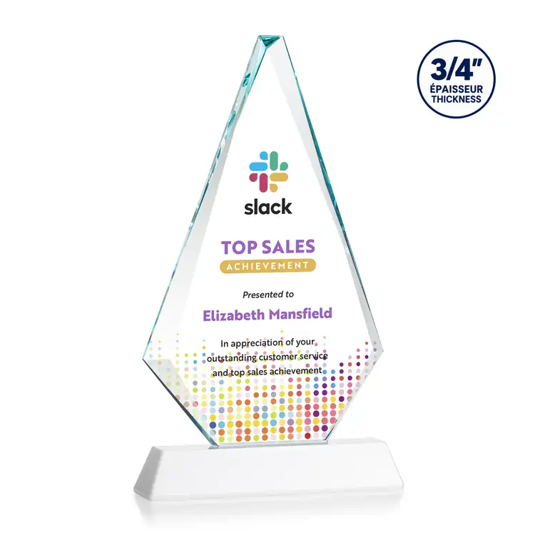 Windsor Starfire Crystal Award on Newhaven Base - Multicolor #8