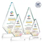 Trophée Windsor en cristal Starfire sur socle Newhaven - Multicolore