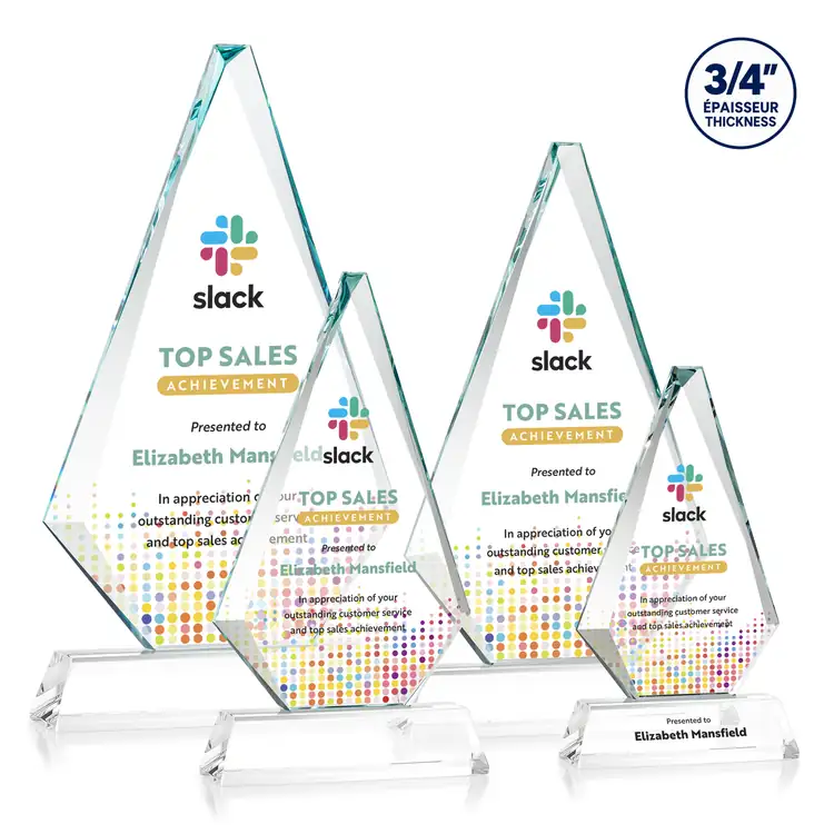 Windsor Starfire Crystal Award on Newhaven Base - Multicolor