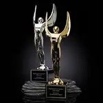 Trophée Winged Achievement sur socle en marbre